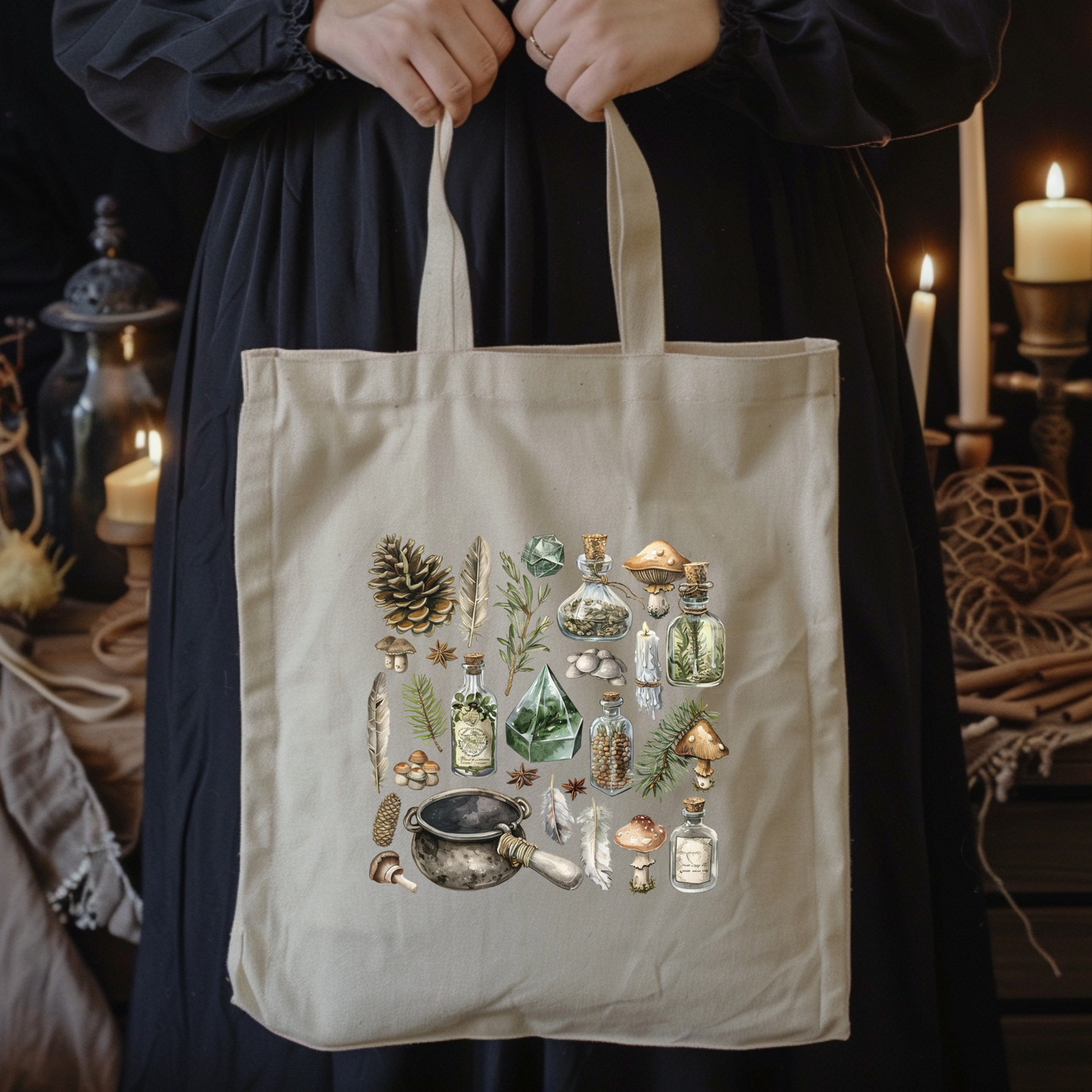 Forest witch things  tote bag